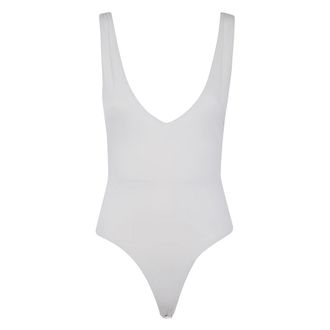 Entire studios V-hals Bodysuit - Dames - Bodies - Grijs - XS - Katoen - Tops