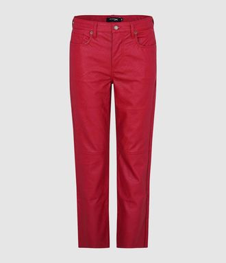 Jeanne Vouland Pantalon Gabryel Similicuir Rouge