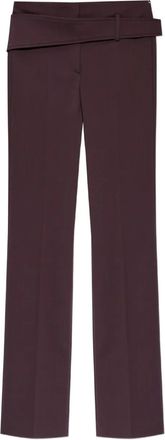 Sportmax Banda crease trousers - Red