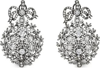 Anabela Chan Orecchini Mirage in oro nero 18kt con diamanti - Argento