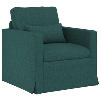 vidaXL Sof&aacute; Verde Oscuro 78 X 78 X 80 Cm Tela Vidaxl