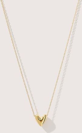 Otiumberg 14kt Gold Vermeil Roscida Heart Necklace in Yellow Toned Gold at Nordstrom
