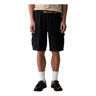 Aeronautica Pantaloncini Cargo in Lino - - Shorts - Uomo - Blu - 2XL