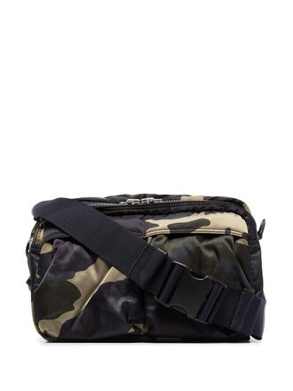 Porter-Yoshida & Co. Heuptas met camouflageprint - Groen
