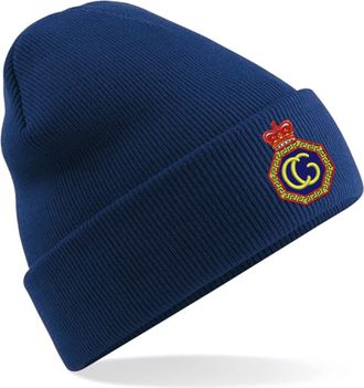 Generic Embroidered Coastguard UK Logo Beanie Cap Her Majestys Coastguard Badge Unisex Gift Beanie Hat (Navy)