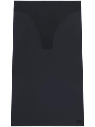 Courrèges sheer tube midi skirt - Black