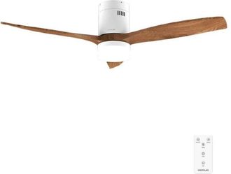 Cecotec Cecotec Ventilador De Techo Con Luz Energysilence Aero 5600 Classic White&darkwood. Motor Dc 40w, 3 Aspas