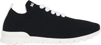 Kiton Zwarte Cashmere Sneakers - Dames - Sneakers - Zwart - 39 EU - Kasjmier - Schoenen