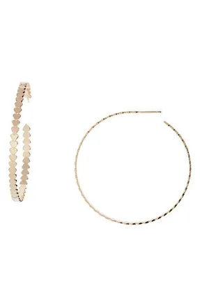 Jennifer Zeuner Drea Hoop Earrings in 14K Yellow Gold Plated Silver at Nordstrom