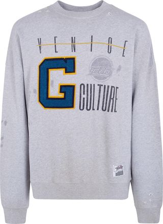 Golden Goose Journey Unisex Over Cotton Heavy Fleece Ribbed Side Vin