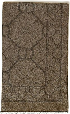 Twin-Set Sciarpa con effetto metallizzato - Nero