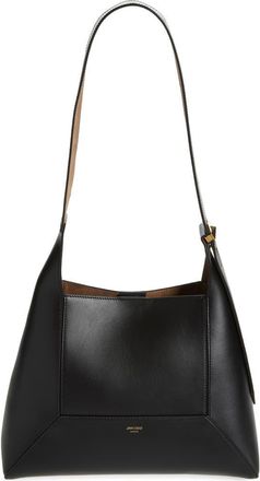 Jimmy Choo London Diamond Leather Hobo in Black/Gold at Nordstrom