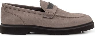 Brunello Cucinelli Grey Mocassino Brunello Cucinelli