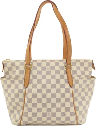 Louis Vuitton Damier Azur White Damier Canvas Tote Bag (Pre-Owned)