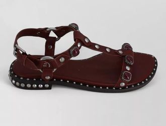 Ash leather podium open-toe sandals