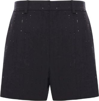 Max Mara Siberia Shorts - Dames - Bermuda - Zwart - 2XS - Wol - Korte Broeken