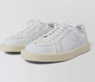 Dolce & Gabbana leather low-top lace-up sneakers