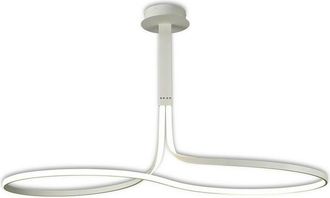 Mantra Inspired Mantra Nur wh - xl Semi Flush Ceiling 50W led 3000K, 3900lm, Dimmable White, Frosted Acrylic