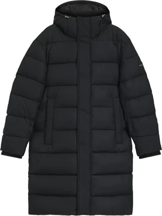 BOSS Cappotto Cenuto imbottito con cappuccio - Nero