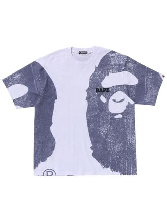 A Bathing Ape logo-print T-shirt - White