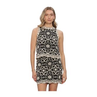 Y.A.S Y.a.s, Tops, Dames, Zwart, S, Yascilia SL Gehaakte Top