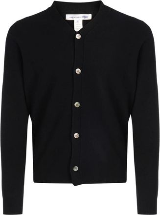 Comme Des Gar&ccedil;ons V-hals Cardigan - Heren - Vesten - Zwart - L - Wol - Truien & Vesten