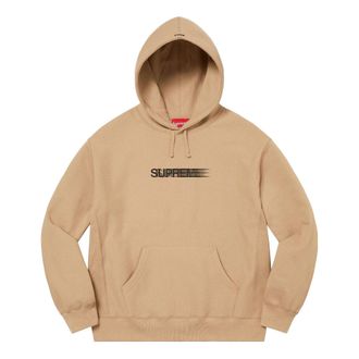 SUPREME Motion Logo Hooded Sweatshirt Tan Black SUP-SS23-055