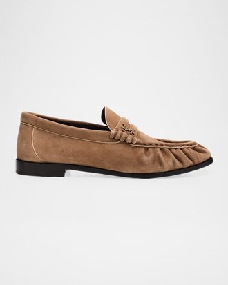 Saint Laurent Le Suede YSL Penny Loafers