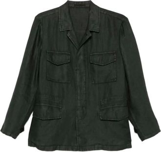 Boglioli Shirtjack met meerdere zakken - Zwart