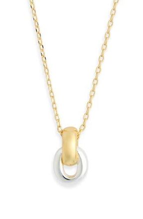 Nordstrom Rack Demi Fine Orbital Pendant Necklace in Gold- Silver at Nordstrom Rack