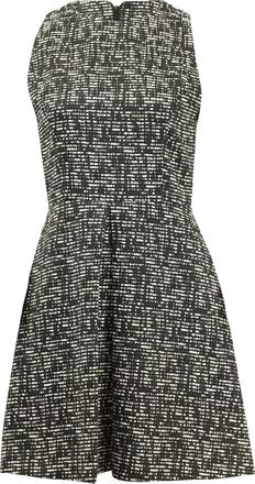 Alice & Olivia Alice + Olivia Janette Tweed Dress in Black Cotton