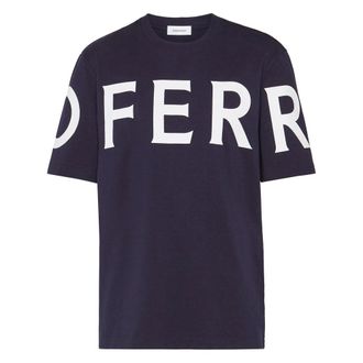 Ferragamo T Shirt Blu-Uomo