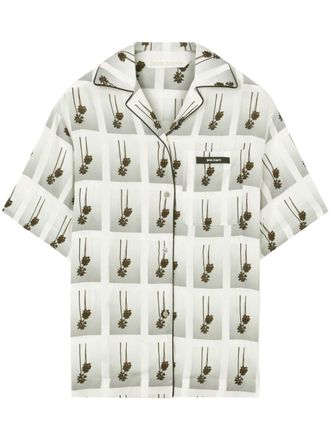 Palm Angels Camicia con stampa Mirage - Bianco