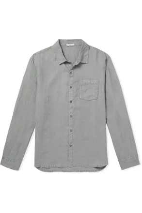 James Perse Garment-Dyed Linen Shirt
