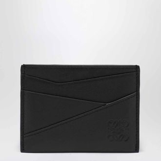 Loewe Black leather Puzzle card holder