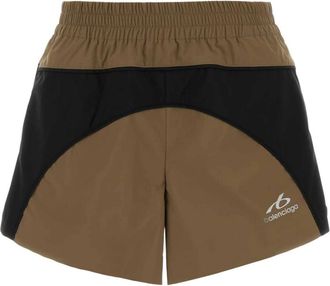 Balenciaga Korte Broeken, Dames, Bruin, S, Polyester, Athl. Taffeta Shorts