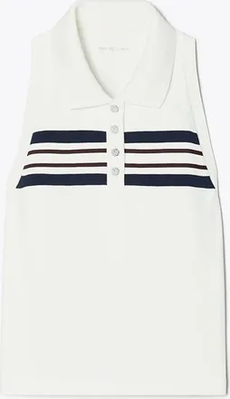 Tory Burch Womens Tech Piqué Polo Tank, size XS