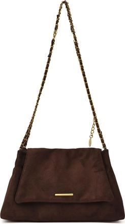 Generic Fashion Women Soft Suede Shoulder Bag Winter Small Chain Crossbody Bags Trend Female Handbags And Purses(Coffee)