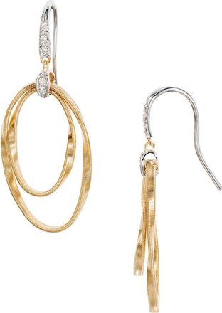 Marco Bicego Marrakech Onde Concentric Coil Drop Earrings in White Gold/Yellow Gold at Nordstrom