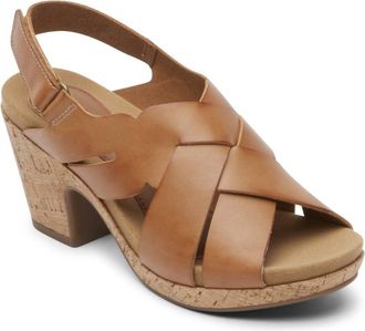 Rockport Womens Alleah Sling Back Sandals In Honey