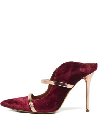Malone Souliers velvet pumps - Red