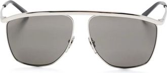 Saint Laurent Eyewear Occhiali da sole Victoire - Argento