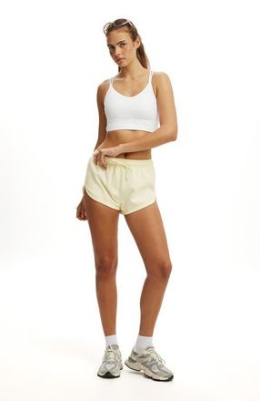 Cotton On Womens Active Summer Fleece Volley Short in Lemon Icing at Nordstrom, Size X-Small