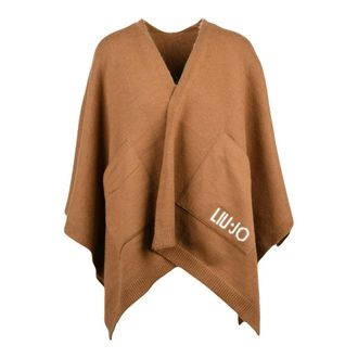 Liu Jo Jassen, Dames, Bruin, ONE Size, Polyester, Poncho