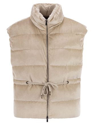 PESERICO Peseico omlaag en viscose fluweel vest