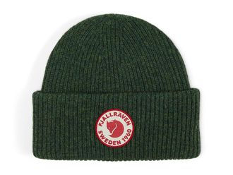 Fj&auml;llr&auml;ven 1960 Logo Hat Beanies Deep Forest, Wool