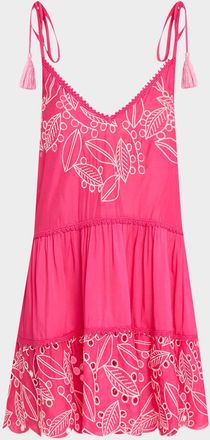 Ramy Brook Makenzy Embroidered Mini Dress
