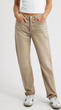 Levi's 501 High Waist Straight Leg Jeans in Chipped Winter Twig at Nordstrom, Size 24 30