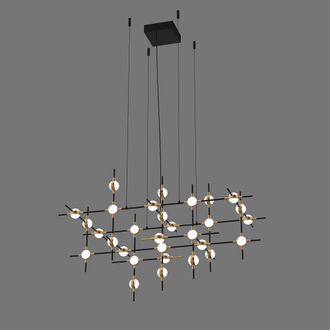 Netlighting Provenza Modern Integrated LED Pendant Ceiling Light 3000K in Black