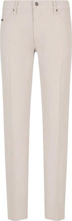 Armani Slim Fit Technische Stof Broek - Heren - Chinos - Beige - W36 - Polyester - Broeken